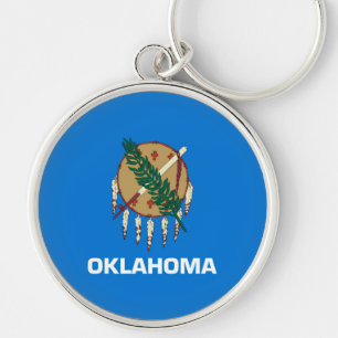 Porte-clés Drapeau d'État de l'Oklahoma