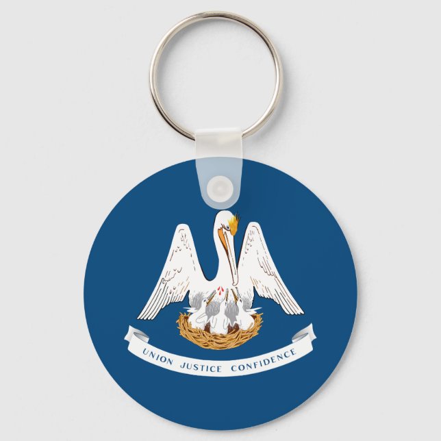 Porte-clés Drapeau d'État de Louisiane (Recto)