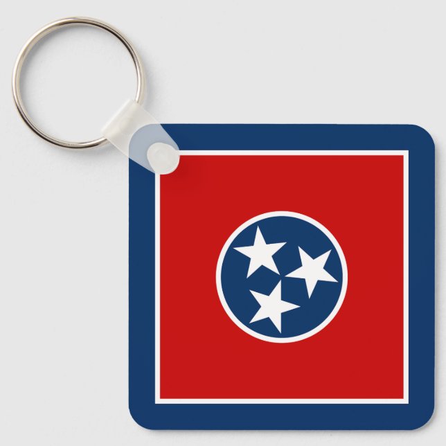 Porte-clés Drapeau d'état du Tennessee (Recto)