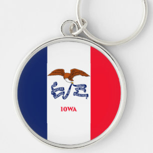 Porte-clés Drapeau d'État Iowa