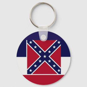 PORTE-CLÉS DRAPEAU D'ÉTAT MISSISSIPPI