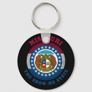 PORTE-CLÉS DRAPEAU D'ÉTAT MISSOURI SHOW-ME