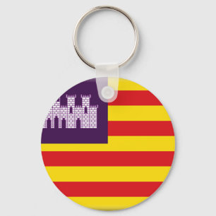 Porte-clés Drapeau d'Îles Baléares (Espagne)