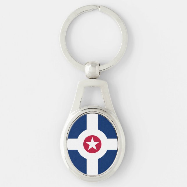 Porte-clés Drapeau d'Indianapolis, Indiana Porte - clé (Devant)