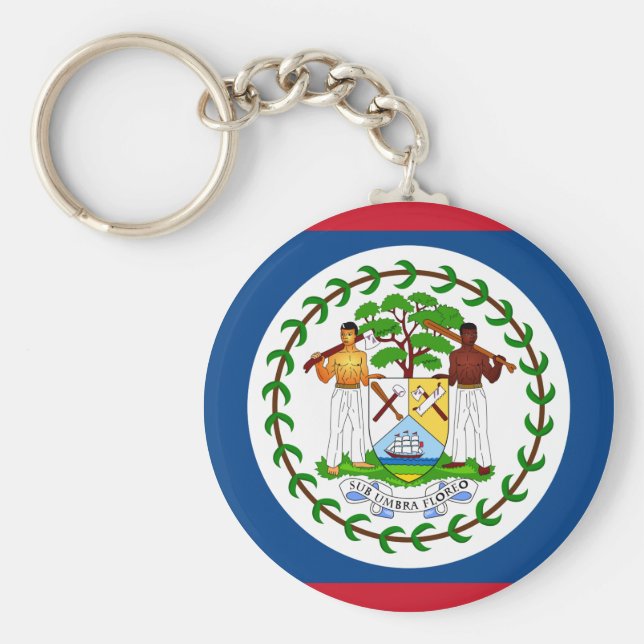 Porte-clés Drapeau du Belize (Devant)