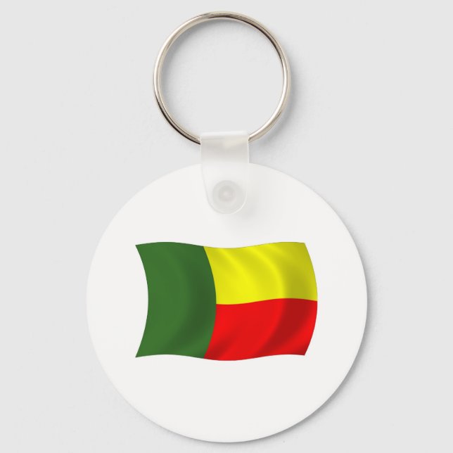 Porte-clés Drapeau du Bénin (Recto)