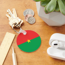 Porte-clés drapeau du Burkina Faso