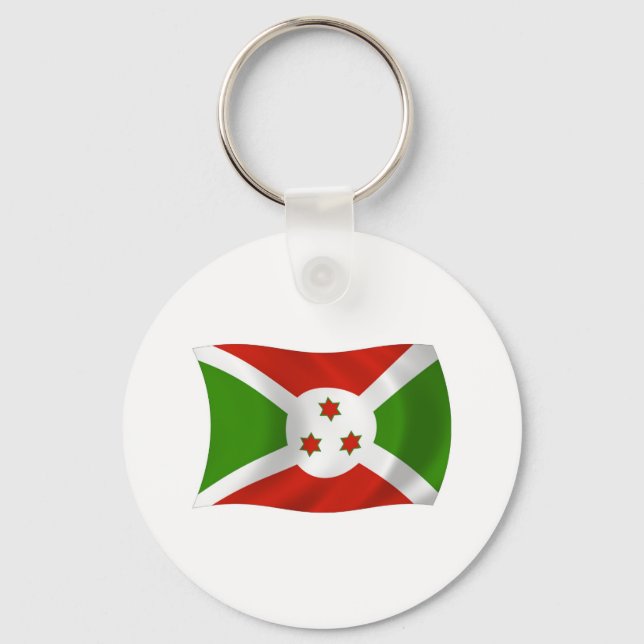 Porte-clés Drapeau du Burundi (Recto)