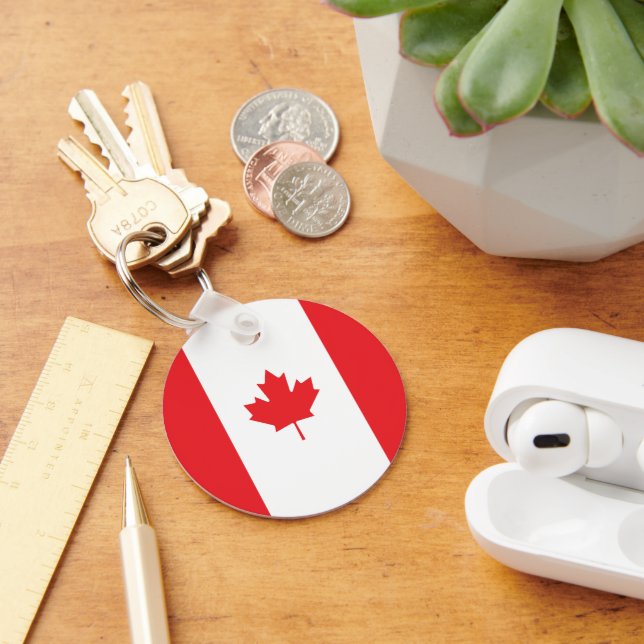 Porte-clés Drapeau du Canada (Bureau)