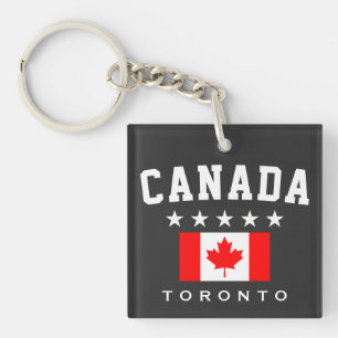 Porte-clés Drapeau du Canada Cinq Étoiles Toronto