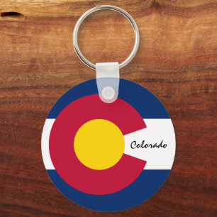 Porte-clés Drapeau du Colorado & vacances au Colorado, patrio