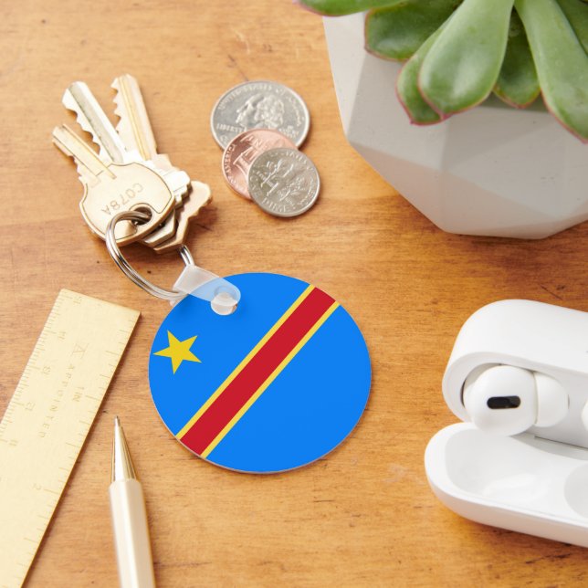 Porte-clés Drapeau du Congo (Bureau)
