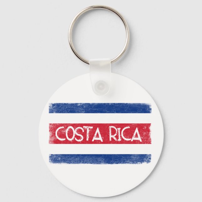 Porte-clés Drapeau du Costa Rica (Recto)