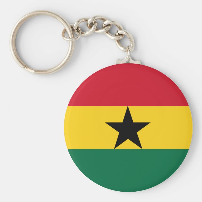 Porte-clés Drapeau du Ghana (Devant)