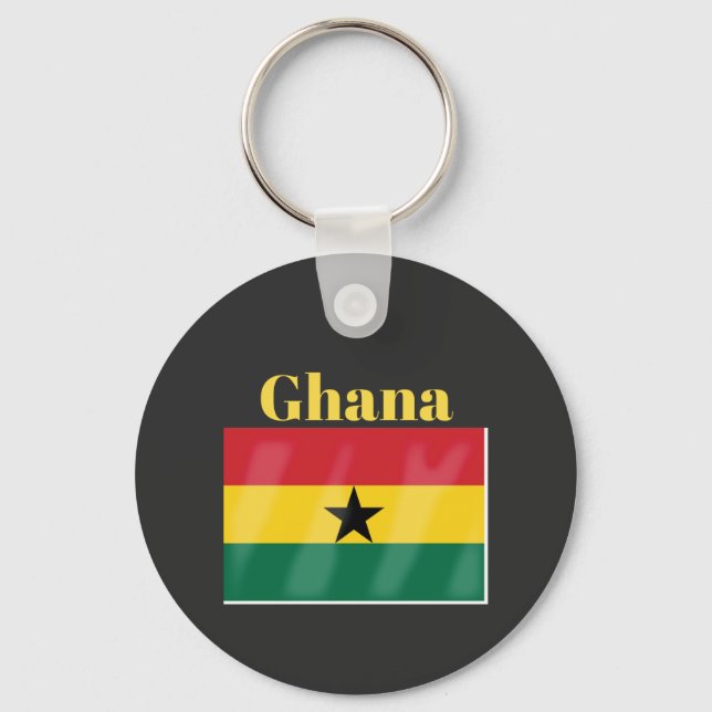 Porte-clés Drapeau du Ghana (Recto)