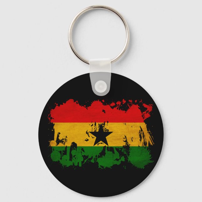 Porte-clés Drapeau du Ghana (Recto)