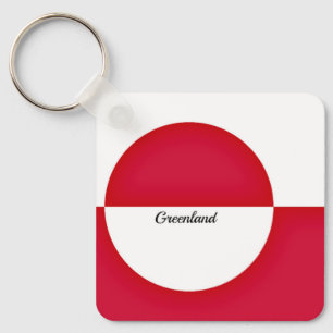 Porte-clés Drapeau du Groenland