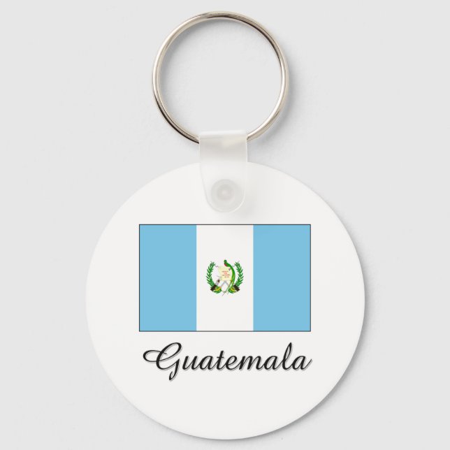 Porte-clés Drapeau du Guatemala (Recto)