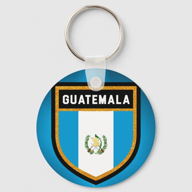 Porte-clés Drapeau du Guatemala (Recto)