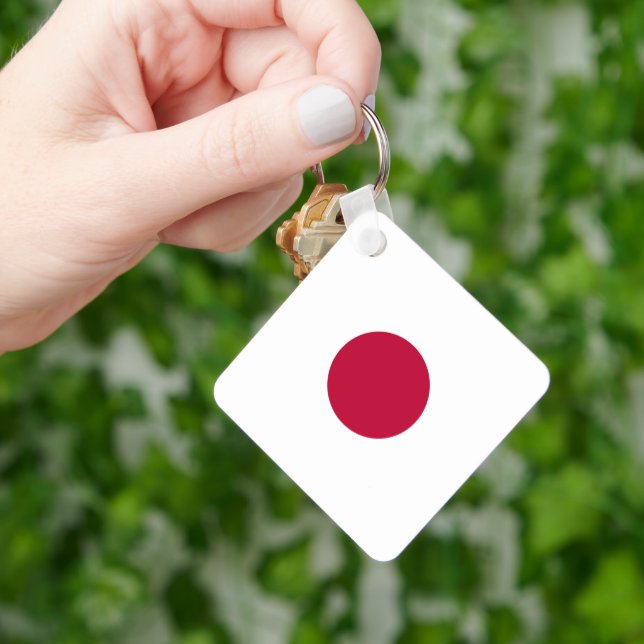 Porte-clés Drapeau du Japon : Hinomaru, Nisshōki, Red Rising  (main)