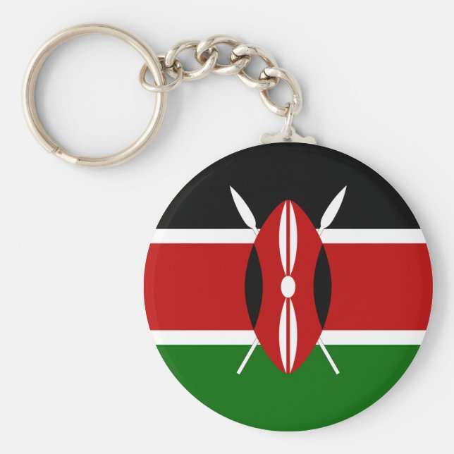 Porte-clés Drapeau du Kenya (Devant)