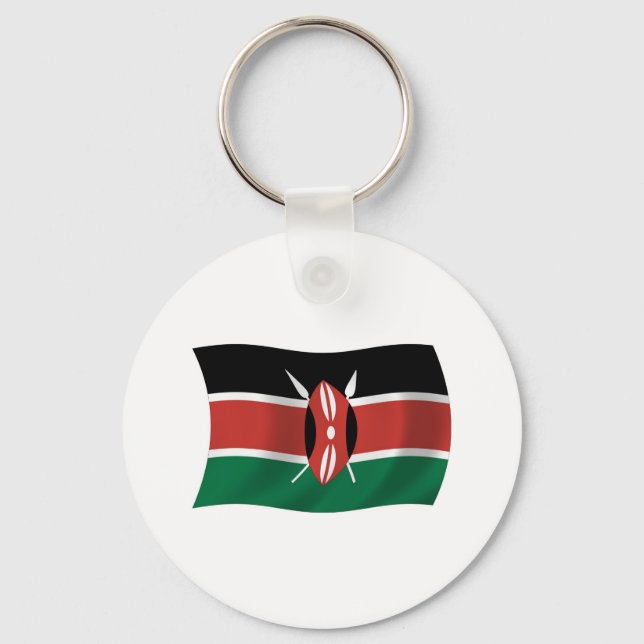 Porte-clés Drapeau du Kenya (Recto)