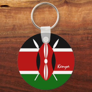 Porte-clés Drapeau du Kenya & vacances au Kenya, patriotes /