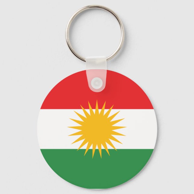 Porte-clés Drapeau du Kurdistan (Recto)