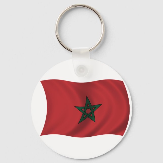 Porte-clés Drapeau du Maroc (Recto)