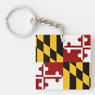 Porte-clés Drapeau du Maryland