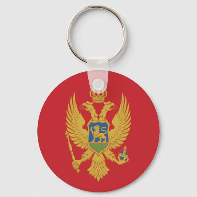 Porte-clés Drapeau du Monténégro (Recto)