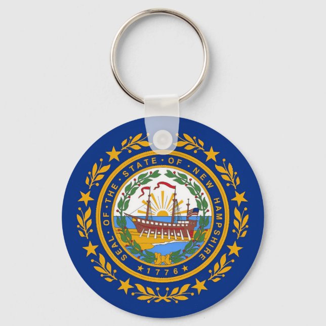 Porte-clés Drapeau du New Hampshire (Recto)