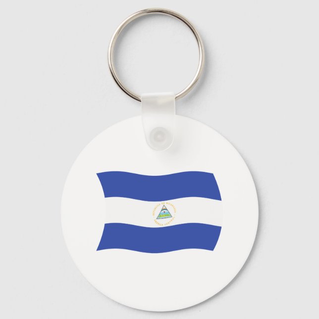 Porte-clés Drapeau du Nicaragua (Recto)