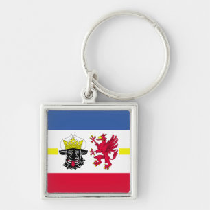 Porte-clés Drapeau du Porte - clé Mecklembourg-Poméranie occi