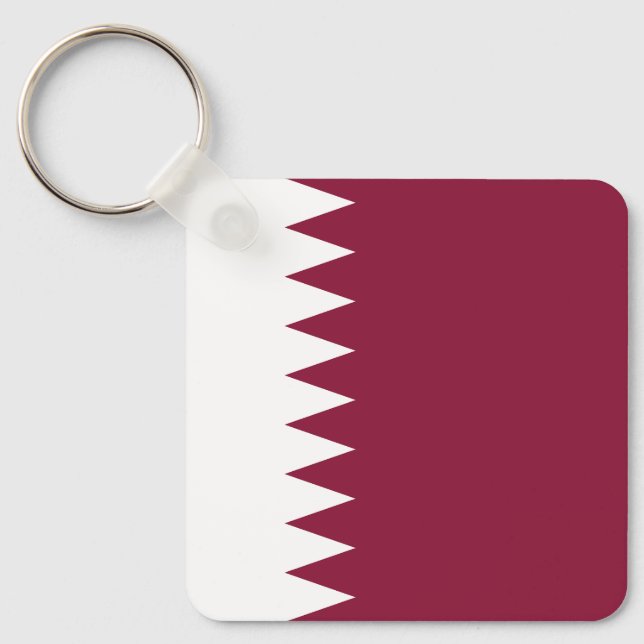Porte-clés Drapeau du Qatar (Recto)