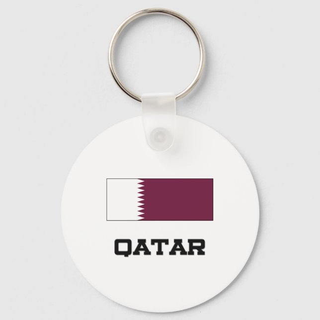 Porte-clés Drapeau du Qatar (Recto)