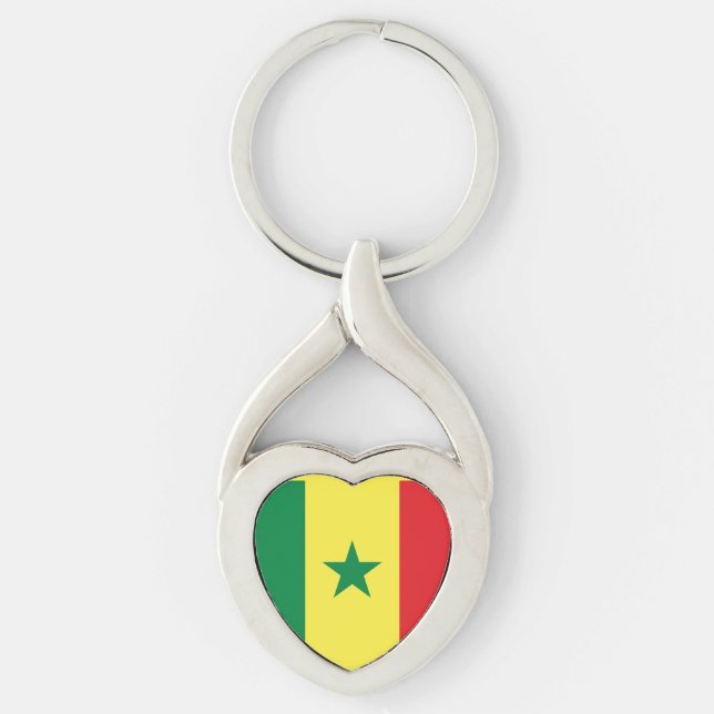 Porte-clés Drapeau du Sénégal (Devant)
