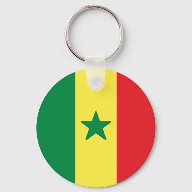 Porte-clés Drapeau du Sénégal (Recto)
