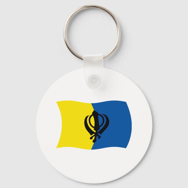 Porte-clés Drapeau du Sikhisme (Recto)