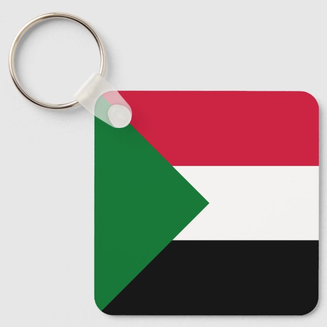 Porte-clés Drapeau du Soudan (Recto)