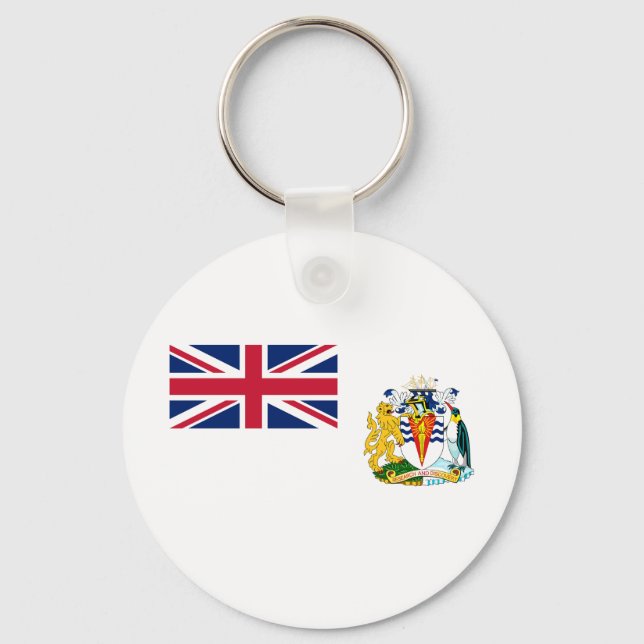Porte-clés Drapeau du territoire antarctique britannique (Recto)
