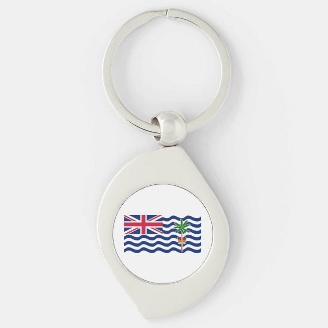 Porte-clés Drapeau du Territoire britannique de l'océan Indie (Devant)
