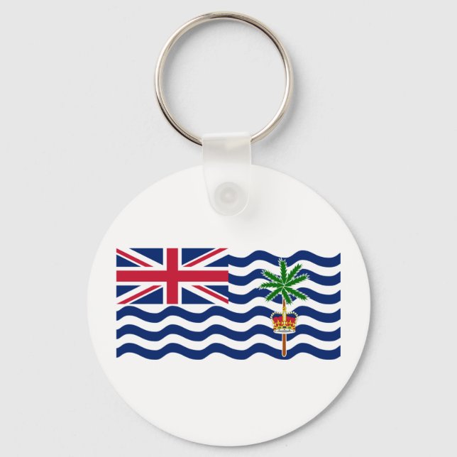 Porte-clés Drapeau du Territoire britannique de l'océan Indie (Recto)