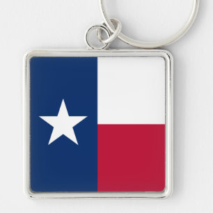 Porte-clés Drapeau du Texas : Longhorns, l'État de l'étoile s