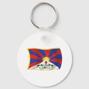 Porte-clés Drapeau du Tibet