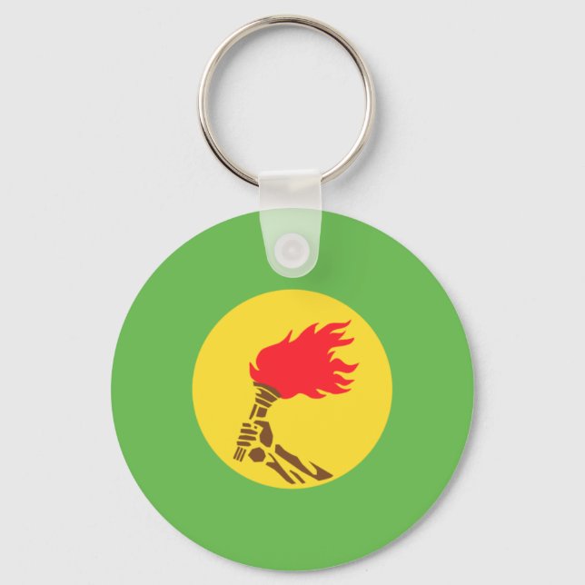 Porte-clés Drapeau du Zaïre, République démocratique du Congo (Recto)