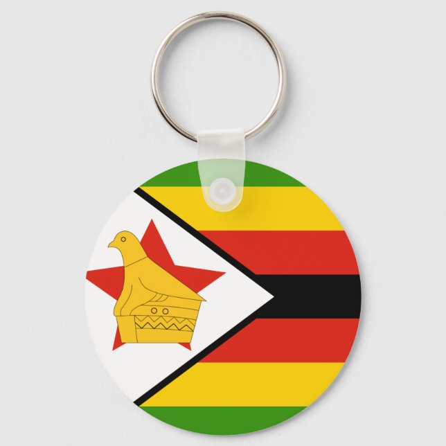 Porte-clés Drapeau du Zimbabwe (Recto)
