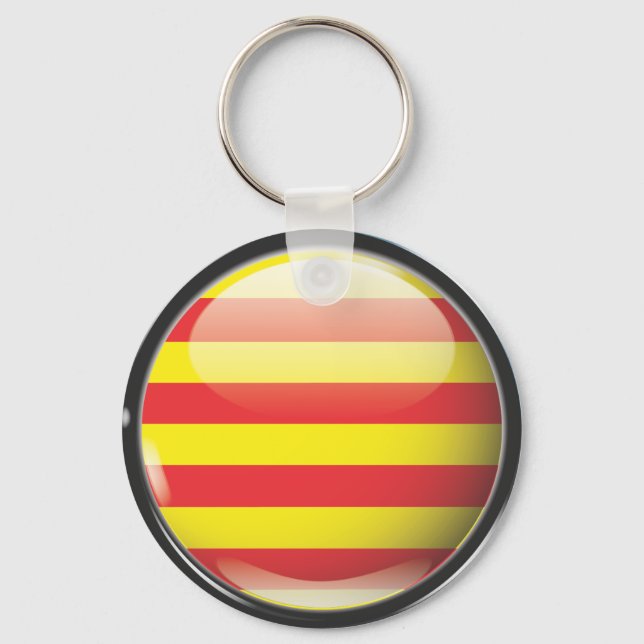 Porte-clés Drapeau et escudo de Catalogne (Recto)