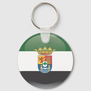 Porte-clés Drapeau et escudo d'Estrémadure