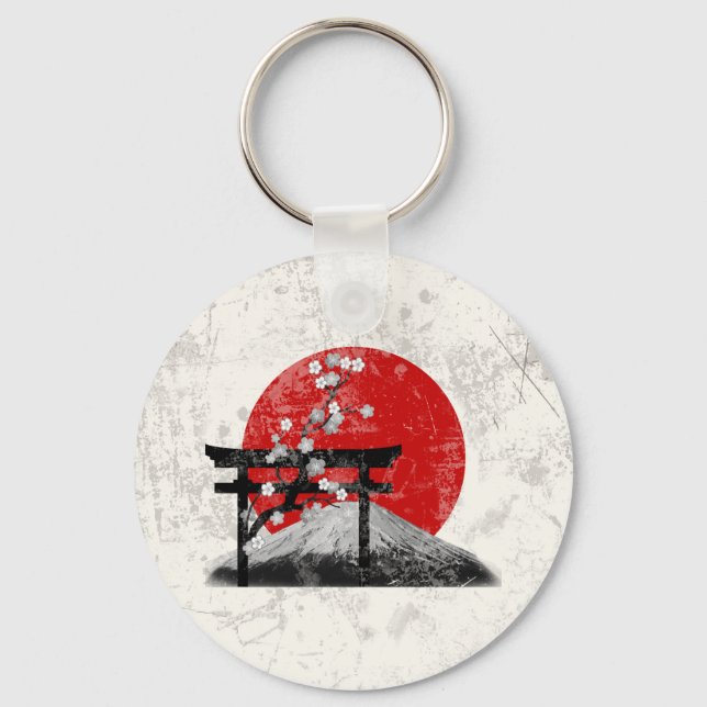 Porte-clés Drapeau et symboles du Japon ID153 (Recto)
